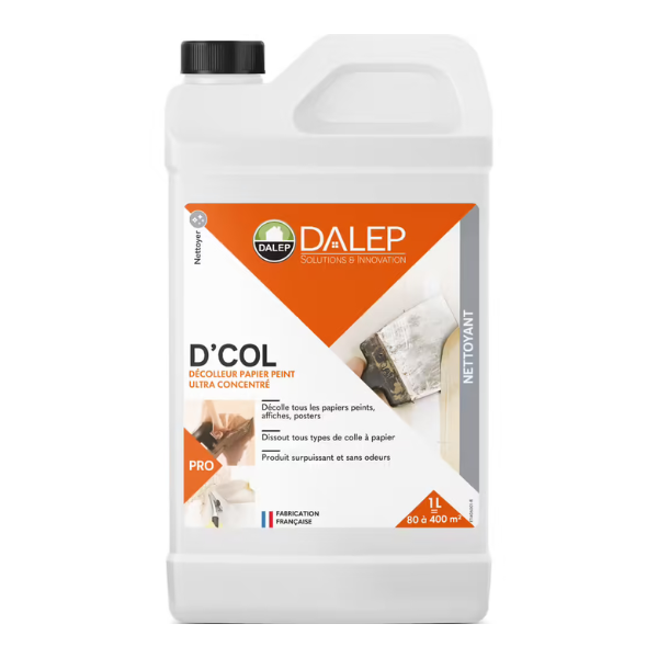 Décolleur Papier Peint Ultra Concentré Dalep D'Col Bidon de 1L 