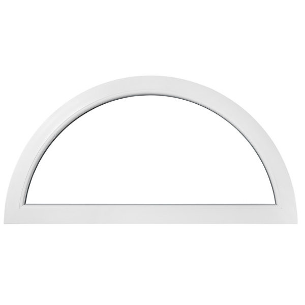 Demi lune fixe en PVC, 50 x 120 cm