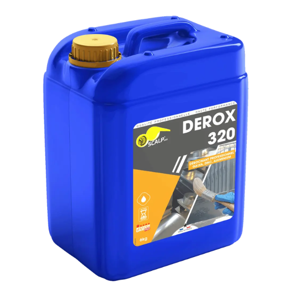 Dérochant Galva, Zinc, Alu Scalp Derox 320, Bidon de 6L