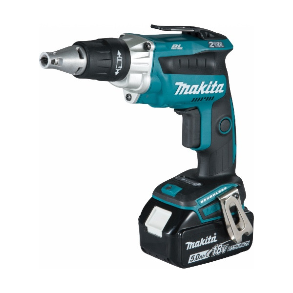 Visseuse plaque de plâtre Makita 18 V 5Ah avec 2 batteries DFS250RTJ