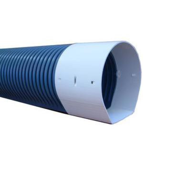 Drain Routier PVC Annelé Fond Plat Ø160 mm 6m