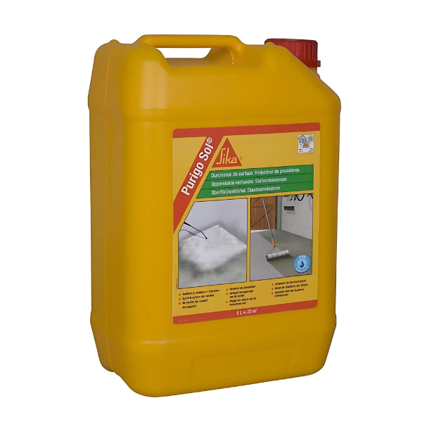 Durcisseur de surface Sika Purigosol incolore, bidon de 5 litres