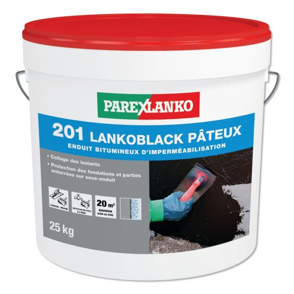 Enduit Bitumeux Lankoblack Pateux Hiver 201 ParexLanko L201H25 25 kg