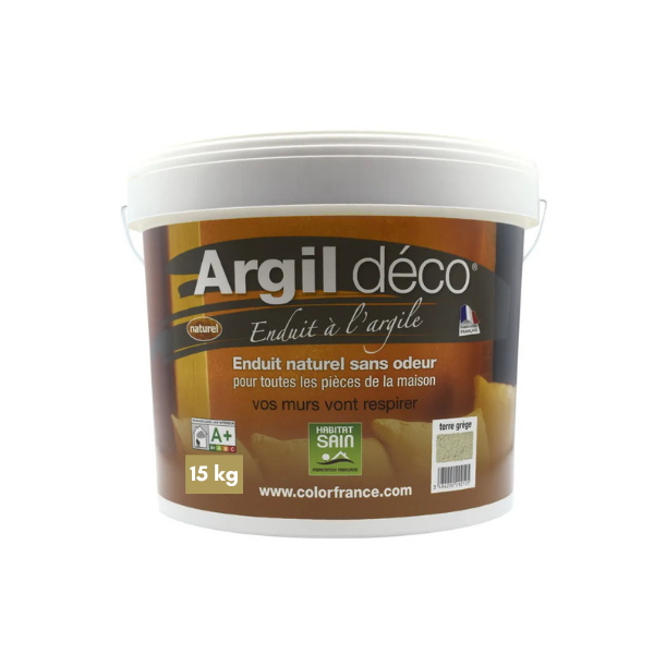 Enduit décoratif à l'Argile Defi Argil déco® fin, Seau de 15kg