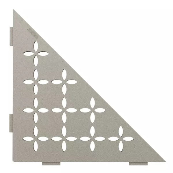 Etagère d'Angle de Douche Schlüter-Shelf-E-S1 Floral 210x210mm Pierre