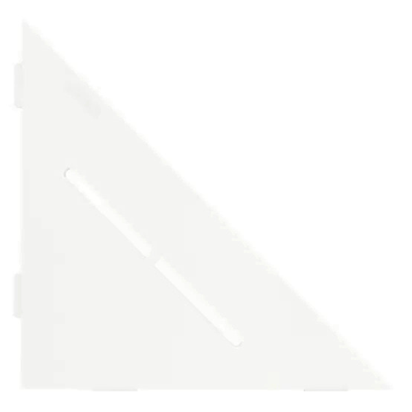 Etagère d'Angle de Douche Schlüter-Shelf-E-S1 Pure 210x210mm Blanc mat