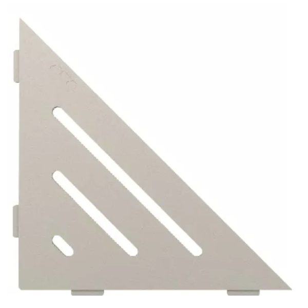 Etagère d'Angle de Douche Schlüter-Shelf-E-S1 Wave 210x210mm Crème