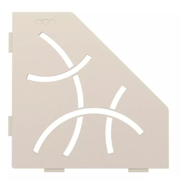 Etagère d'Angle de Douche Schlüter-Shelf-E-S2 Curve 190x195mm Ivoire