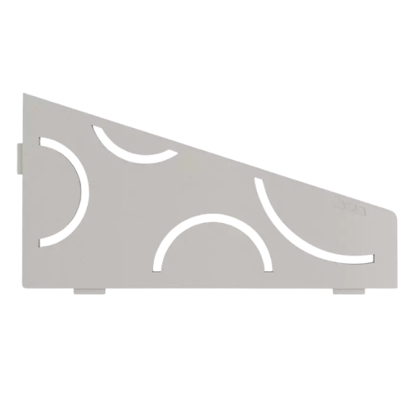 Etagère d'Angle de Douche Schlüter-Shelf-E-S3 Curve 154x295mm Grège