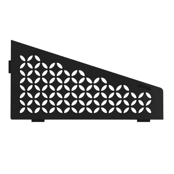 Etagère d'Angle de Douche Schlüter-Shelf-E-S3 Floral 154x295 Noir mat