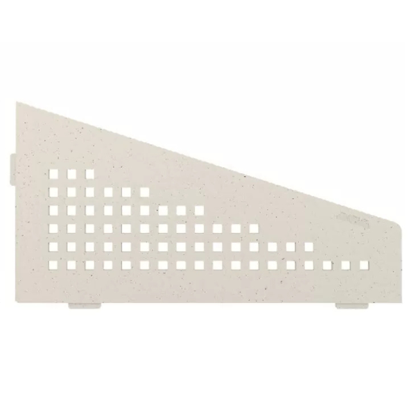 Etagère d'Angle de Douche Schlüter-Shelf-E-S3 Square 154x295mm Ivoire