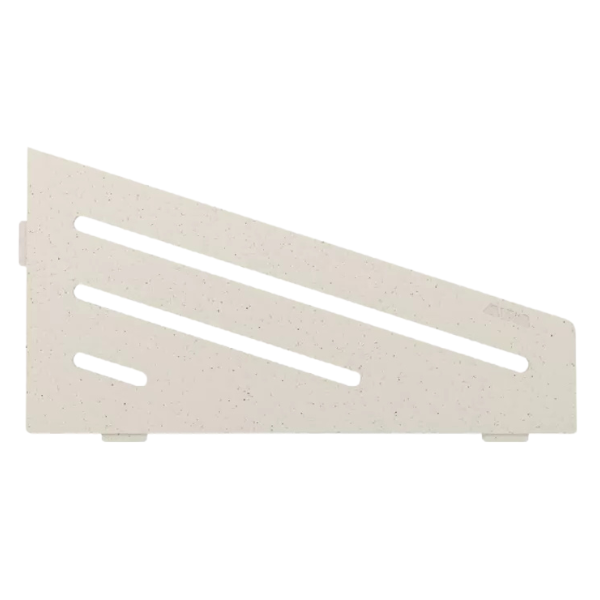 Etagère d'Angle de Douche Schlüter-Shelf-E-S3 Wave 154x295mm Ivoire