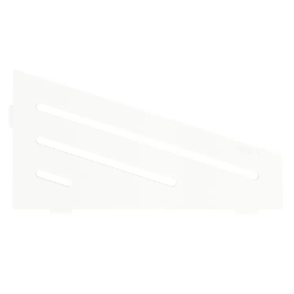 Etagère d'Angle de Douche Schlüter-Shelf-E-S3 Wave 154x295mm Blanc mat