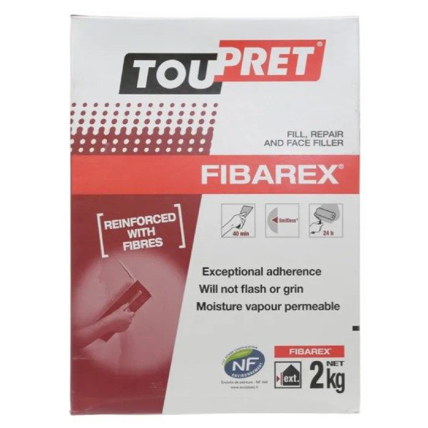 Enduit de rebouchage poudre blanc Toupret 1kg