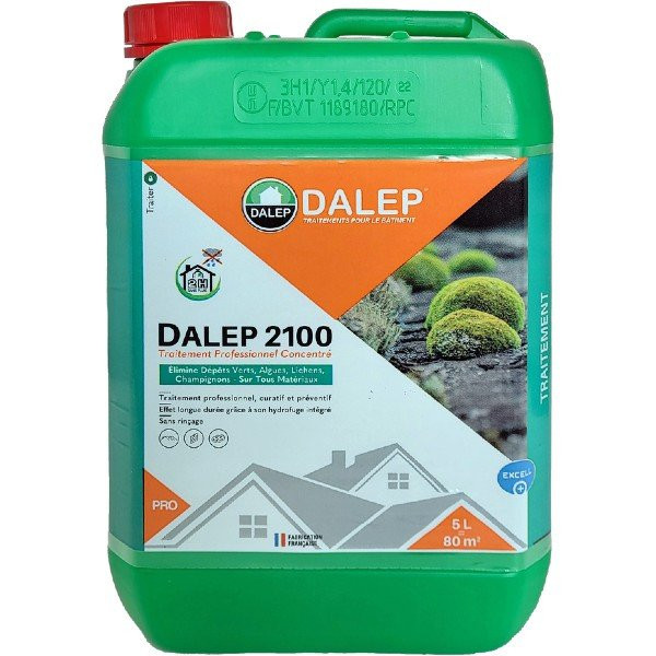 Fongicide Hydrofuge Concentré Professionnel Dalep 2100® Bidon de 5L 