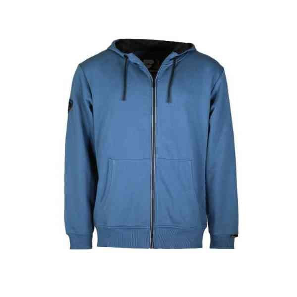 Sweat à Capuche Zippé Bosseur Jefferson Bleu