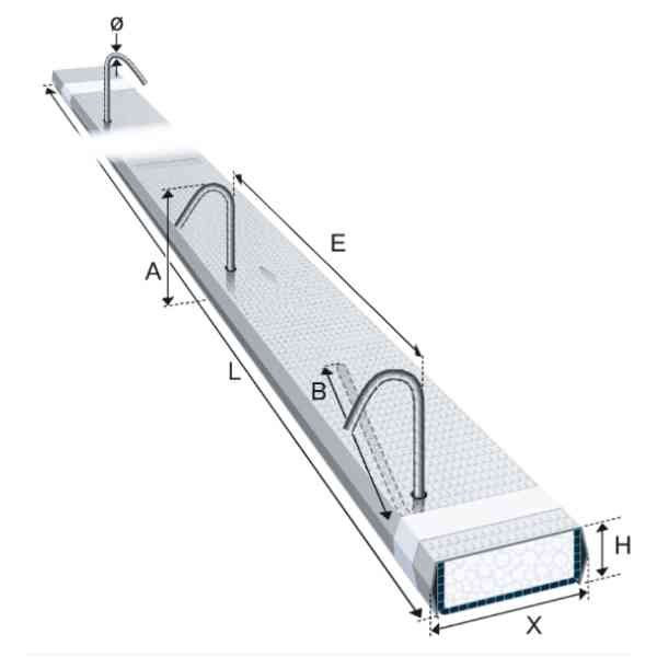 Boite d'Attente Polypropylène Préfabriquée AB-BOX 60S 06/25cm, 120cm