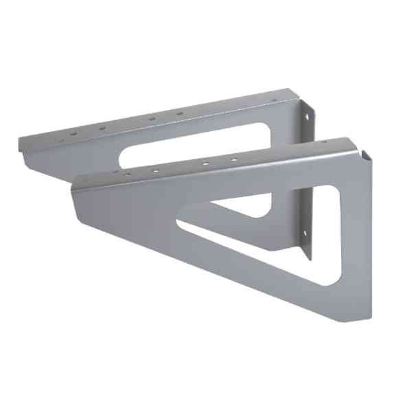 Lot de 2 Equerres pour Boite aux Lettres, Gris Argent