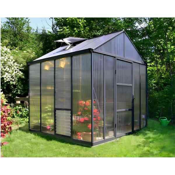 Serre de Jardin Polycarbonate Alu Canopia Glory 5,6 m² Anthracite