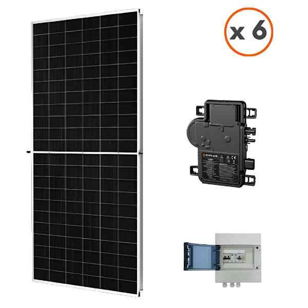 Kit Solaire 6 Panneaux Photovoltaïques avec Micro-Onduleur Enphase