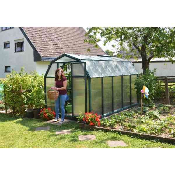 Serre de Jardin Polycarbonate PVC Canopia Eco Grow 5,5 m² Vert Grange