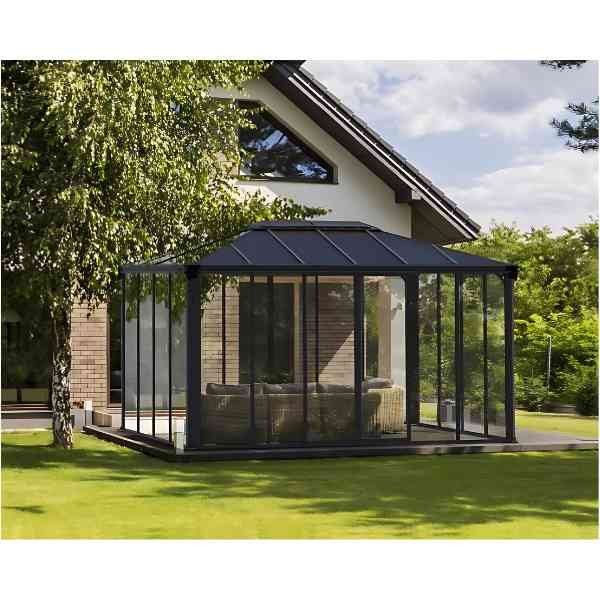 Tonnelle Fermée Aluminium Polycarbonate Canopia Ledro 4300  4,3 x 3 m
