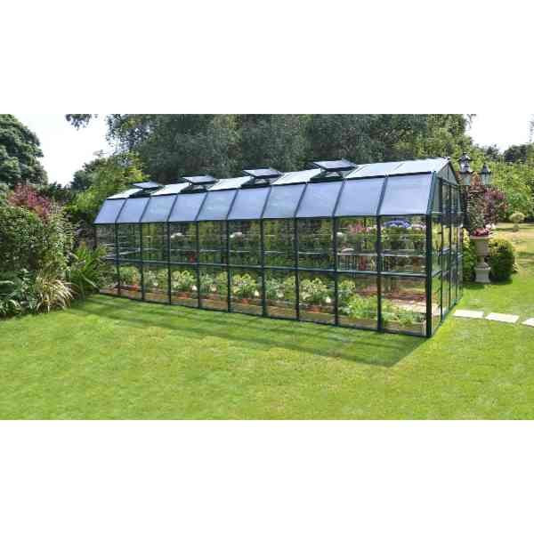 Serre de Jardin Polycarbonate PVC Canopia Grand Gardener 15,6 m² Vert
