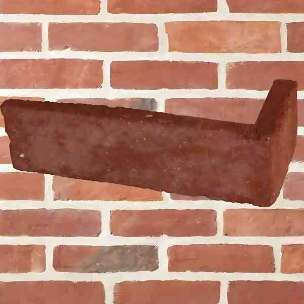 Plaquette d'angle 60x20x220/105 mm Rouge Pays par paquet de 18 U 