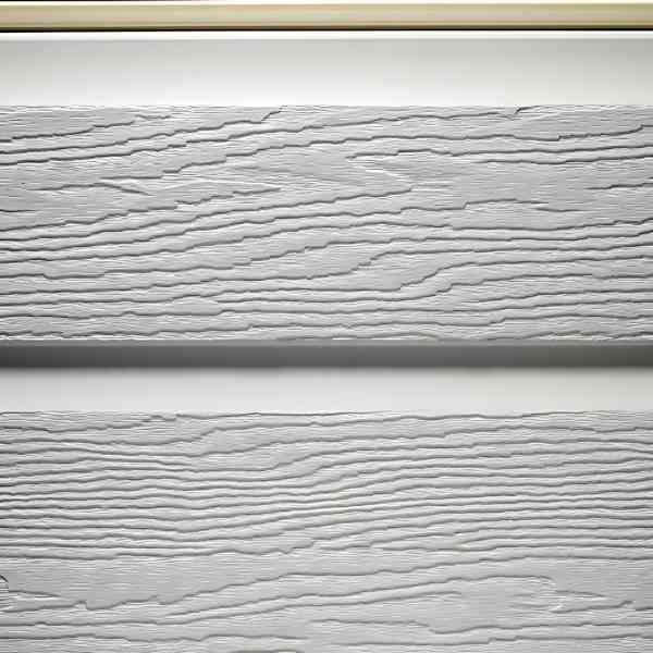 Bardage PVC MEP Barcel Aspect Bois Gris hauteur 30cm, longueur 5m