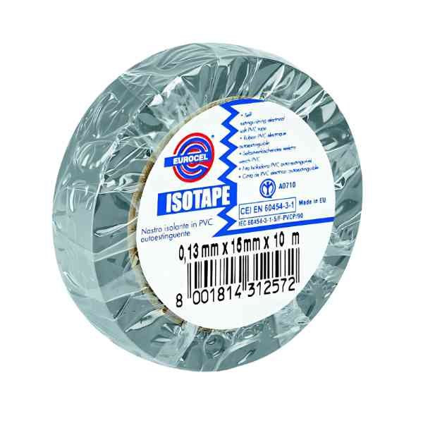 Ruban Adhésif PVC Isolant élec Vert 15 mm x 10 m Eurocel ISOTAPE