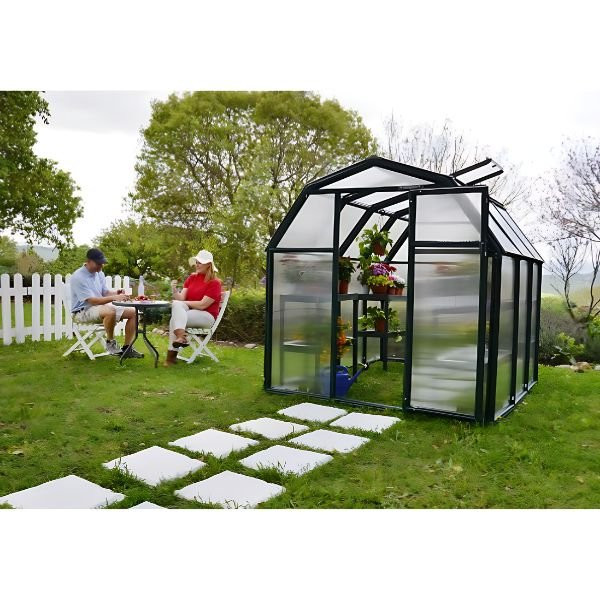 Serre de Jardin Polycarbonate PVC Canopia Eco Grow 3,2 m² Vert Grange