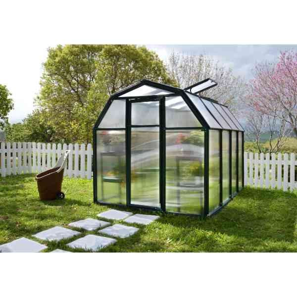 Serre de Jardin Polycarbonate PVC Canopia Eco Grow 4,3 m² Vert Grange