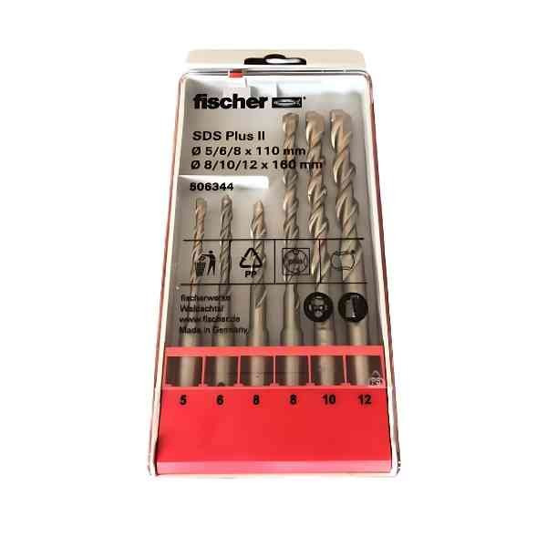 Set de 6 forets béton SDS Plus II Fischer