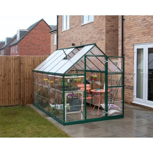Serre de Jardin Polycarbonate Aluminium Canopia Hybrid 5,4 m² Vert