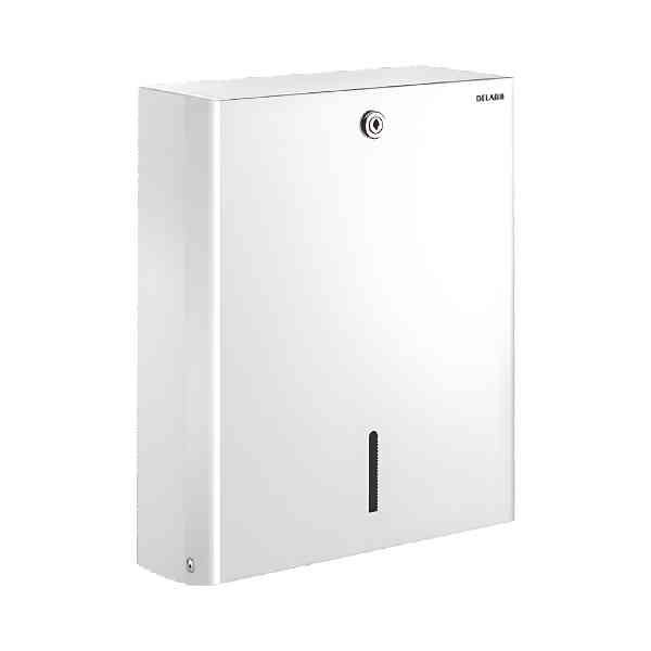 Distributeur Essuie Mains Mural Delabie Inox Epoxy Blanc 510601W