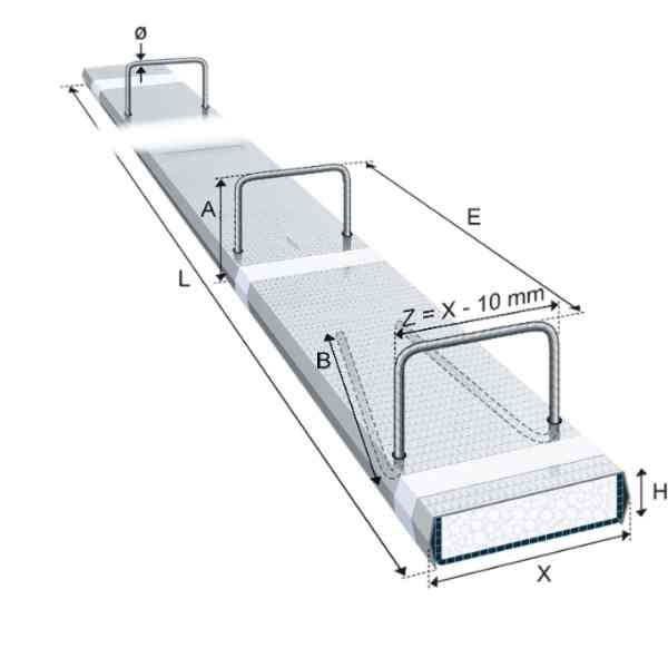 Boite d'Attente Polypropylène Préfabriquée AB-BOX 100D 08/20cm, 120cm