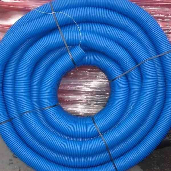 Gaine TPC bleue Ø 75 mm en couronne de 50 ML, la couronne