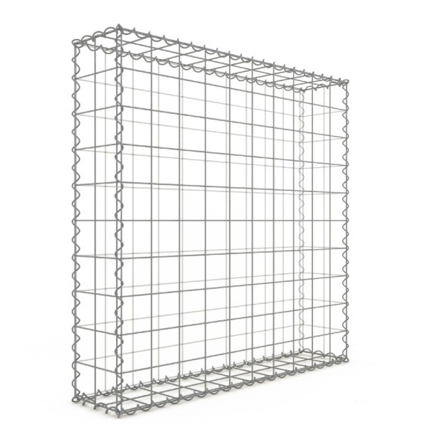 Gabion Rectangulaire 100x100x20 cm 4 faces fil 4 mm maille 10x10 cm