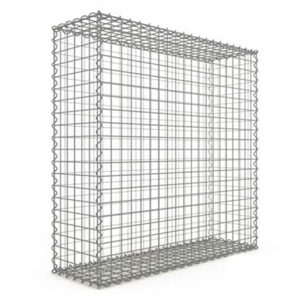 Gabion 100x100x30 cm fil 4mm maille 5x5 cm 5 faces sans dessous