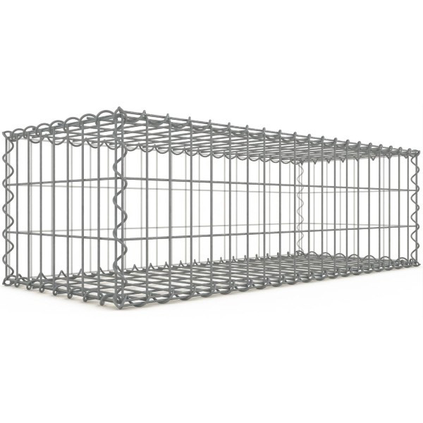 Gabion 100x30x40 cm fil 4 mm maille 5x10 et 10x10 cm 4 faces