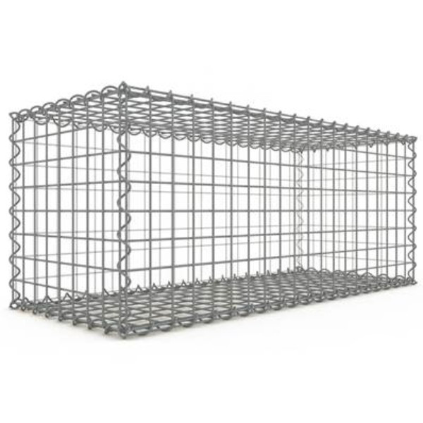 Gabion Rectangulaire 100x40x40 cm 4 faces fil 4 mm maille 5x5 cm