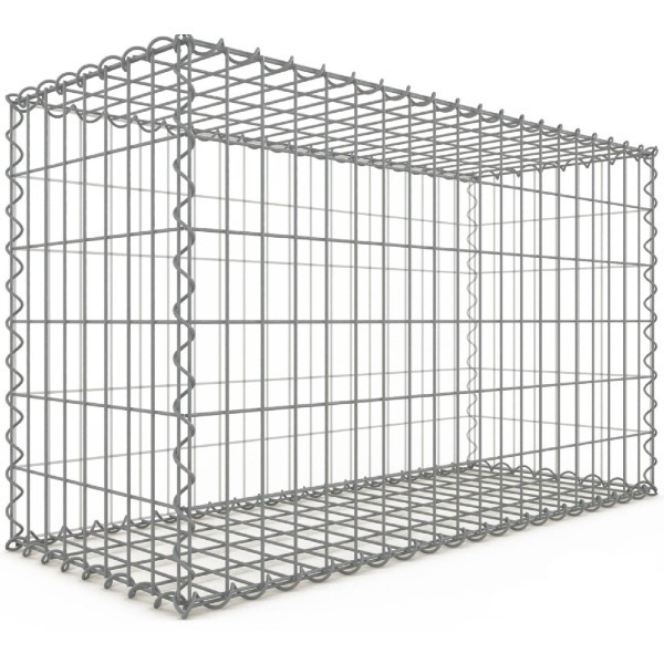 Gabion Rectangulaire 100x60x40 cm 4 faces fil 4 mm maille 5x10 cm