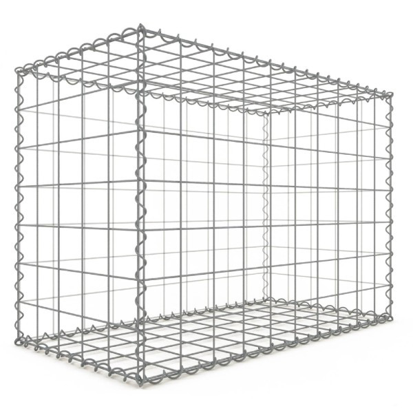 Gabion Rectangulaire 100x70x50 cm 4 faces fil 4 mm maille 10x10 cm