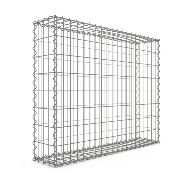 Gabion 100x80x20 cm fil 4 mm maille 5x10 et 10x10 cm 4 faces