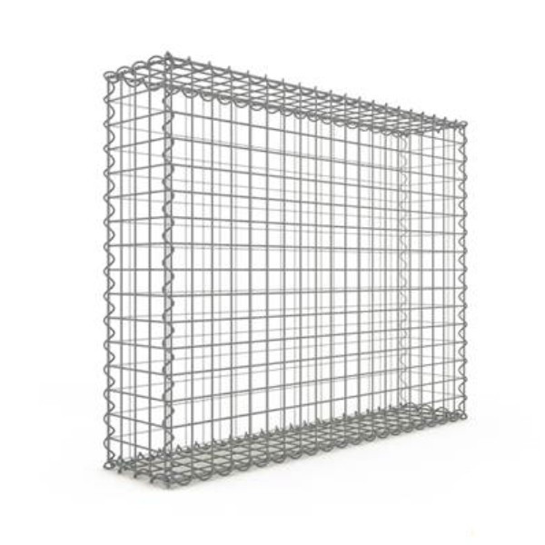 Gabion 100x80x20 cm fil 4mm maille 5x5 cm 5 faces sans dessous