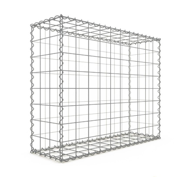 Gabion Rectangulaire 100x80x30 cm 4 faces fil 4 mm maille 10x10 cm