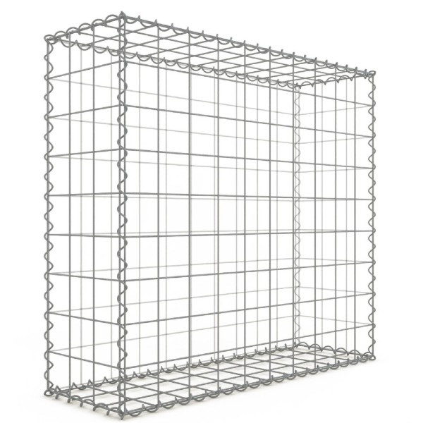 Gabion Rectangulaire 100x90x30 cm 4 faces fil 4 mm maille 10x10 cm