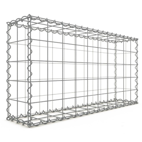 Gabion Rectangulaire 150x100x30 cm 4 faces fil 4 mm maille 10x10 cm