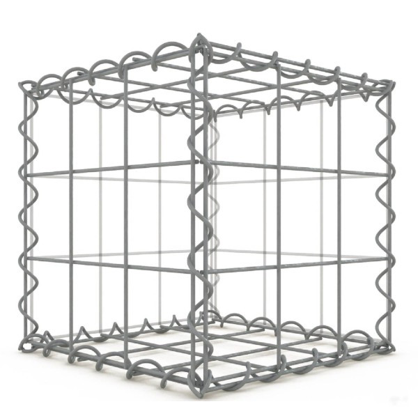 Gabion Cubique 30x30x30 cm 4 faces fil 4 mm maille 10x10 cm