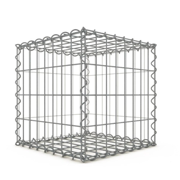 Gabion Cubique 40x40x40 cm 4 faces fil 4 mm maille 5x10 et 10x10 cm